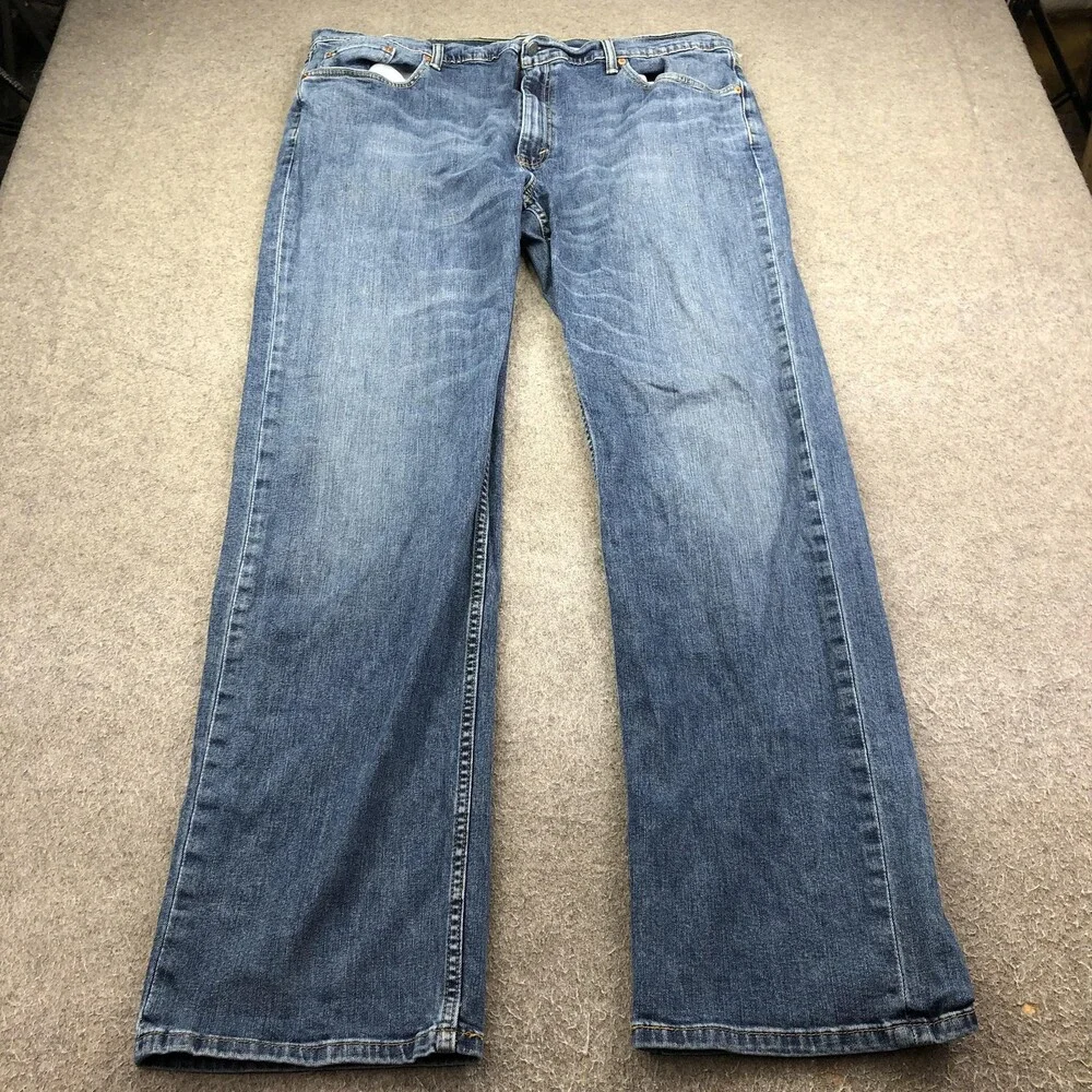 Levis 559 Jeans Mens 42x36 Blue Medium Wash Relaxed Straight Denim Pants Casual